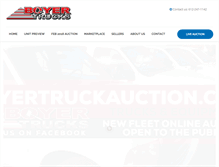 Tablet Screenshot of boyertruckauction.com